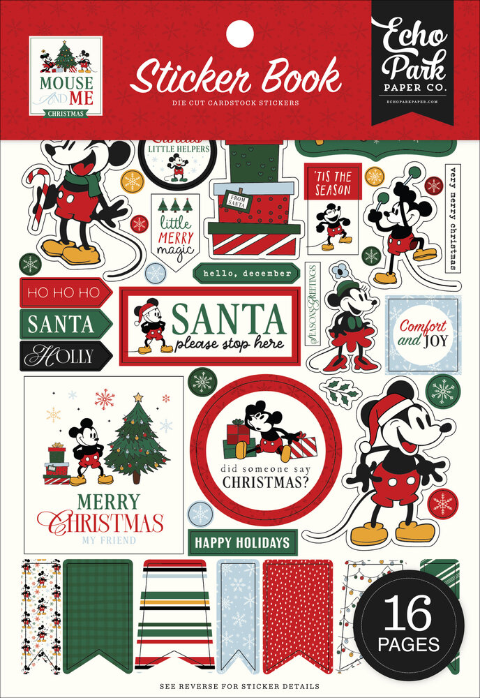Echo Park Mouse And Me Christmas Sticker Book (MMC520029)