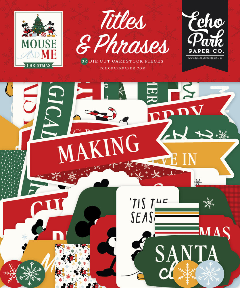 Echo Park Mouse And Me Christmas Titles & Phrases (MMC520032) Echo Park Mouse And Me Christmas Titles & Phrases (MMC520032)