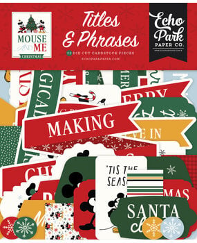 Echo Park Mouse And Me Christmas Titles & Phrases (MMC520032)