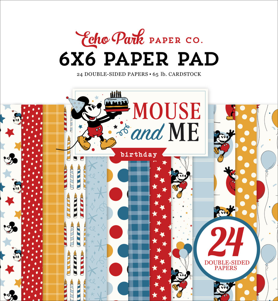Echo Park Mouse And Me Birthday 6x6 Inch Paper Pad (MMB509023)