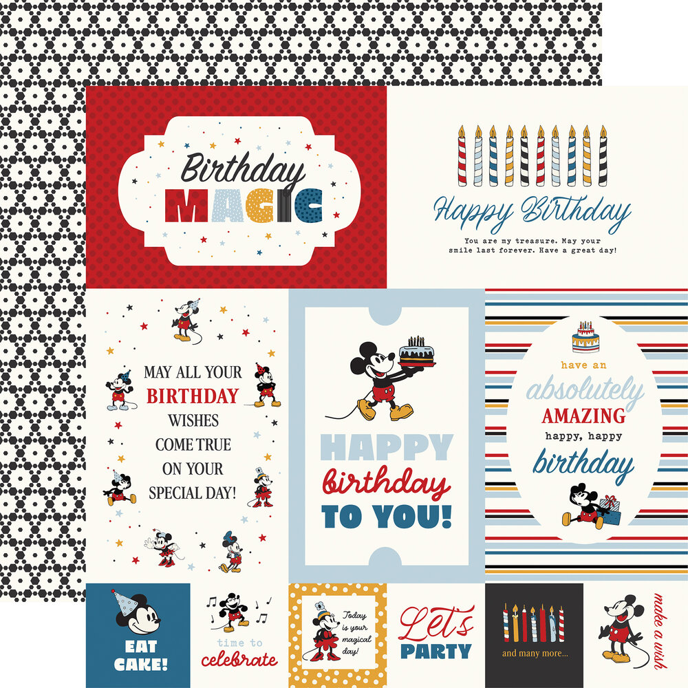 Echo Park Mouse And Me Birthday 12x12 Inch Collection Kit (MMB509016)