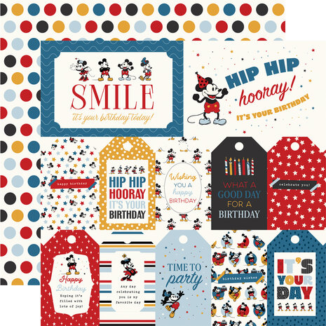 Echo Park Mouse And Me Birthday 12x12 Inch Collection Kit (MMB509016)