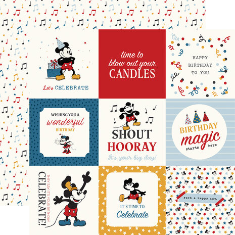 Echo Park Mouse And Me Birthday 12x12 Inch Collection Kit (MMB509016)