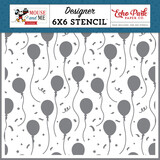 Echo Park Mouse And Me Birthday Designer Stencil Birthday Magic Balloons (MMB509033)