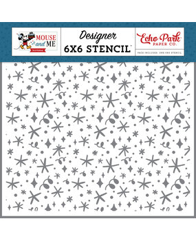 Echo Park Mouse And Me Birthday Designer Stencil Sparkles And Surprises (MMB509035)