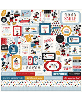 Echo Park Mouse And Me Birthday Element Sticker (MMB509014)