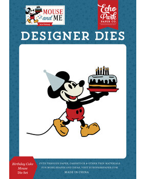 Echo Park Mouse And Me Birthday Medium Dies Birthday Cake Mouse (MMB509041)