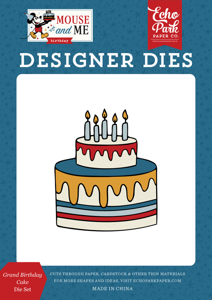 Echo Park Mouse And Me Birthday Medium Dies Grand Birthday Cake (MMB509040) Echo Park Mouse And Me Birthday Medium Dies Grand Birthday Cake (MMB509040)