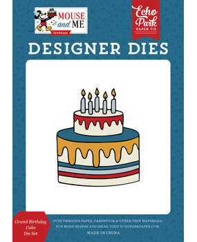 Echo Park Mouse And Me Birthday Medium Dies Grand Birthday Cake (MMB509040)