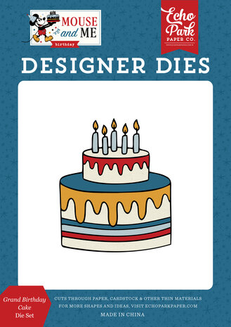 Echo Park Mouse And Me Birthday Medium Dies Grand Birthday Cake (MMB509040) Echo Park Mouse And Me Birthday Medium Dies Grand Birthday Cake (MMB509040)