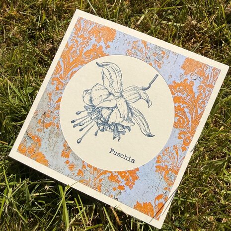 IndigoBlu Blooming Fuchsia A6 Red Rubber Stamp (IND1537) IndigoBlu Blooming Fuchsia A6 Red Rubber Stamp (IND1537)
