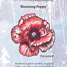 IndigoBlu Blooming Poppy A6 Red Rubber Stamp (IND1539) IndigoBlu Blooming Poppy A6 Red Rubber Stamp (IND1539)