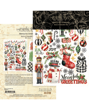 Graphic 45 Merry-ful Greetings Rub-on Transfers (4503279)