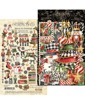 Graphic 45 Merry-ful Greetings Ephemera Set (4503281) Graphic 45 Merry-ful Greetings Ephemera Set (4503281)
