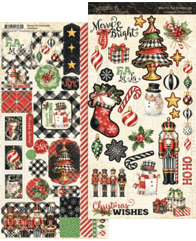 Graphic 45 Merry-ful Greetings Sticker Set (4503282)