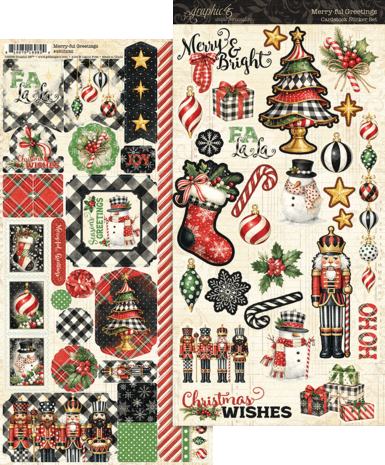 Graphic 45 Merry-ful Greetings Sticker Set (4503282)