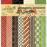 Graphic 45 Merry-ful Greetings 12x12 Inch Plaids & Stripes Pack (4503283)