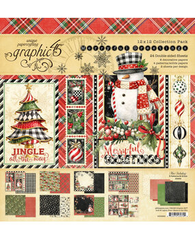 Graphic 45 Merry-ful Greetings 12x12 Inch Collection Pack (4503285)