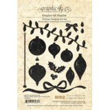Graphic 45 Holiday Hanging Die Set String Lights, Ornaments, Bows & Holly (4503313)