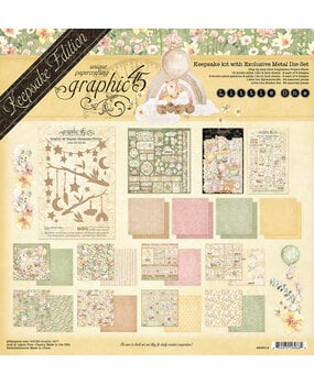 Graphic 45 Little One Keepsake Kit with Exclusive Metal Die-Set (4503319) Graphic 45 Little One Keepsake Kit with Exclusive Metal Die-Set (4503319)