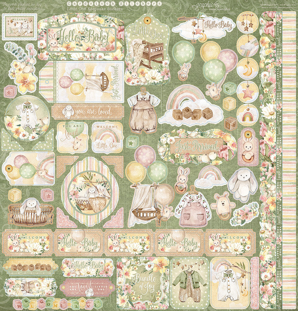 Graphic 45 Little One Keepsake Kit with Exclusive Metal Die-Set (4503319) Graphic 45 Little One Keepsake Kit with Exclusive Metal Die-Set (4503319)