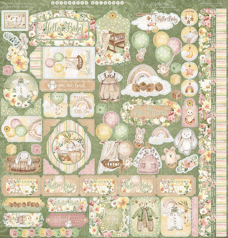 Graphic 45 Little One Keepsake Kit with Exclusive Metal Die-Set (4503319) Graphic 45 Little One Keepsake Kit with Exclusive Metal Die-Set (4503319)