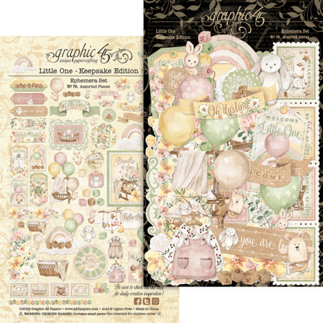 Graphic 45 Little One Keepsake Kit with Exclusive Metal Die-Set (4503319) Graphic 45 Little One Keepsake Kit with Exclusive Metal Die-Set (4503319)