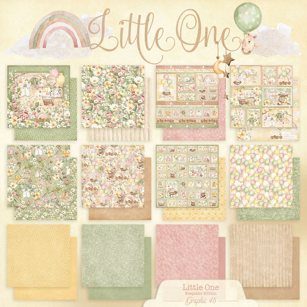 Graphic 45 Little One Keepsake Kit with Exclusive Metal Die-Set (4503319) Graphic 45 Little One Keepsake Kit with Exclusive Metal Die-Set (4503319)