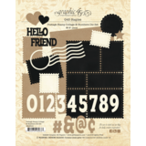Graphic 45 Postage Stamp Collage & Numbers Die Set (4503315)
