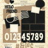 Graphic 45 Postage Stamp Collage & Numbers Die Set (4503315)