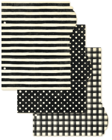 Graphic 45 Check Binder Album with Interactive Pages Black (4503316) Graphic 45 Check Binder Album with Interactive Pages Black (4503316)