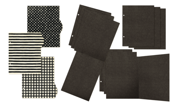 Graphic 45 Check Binder Album with Interactive Pages Black (4503316) Graphic 45 Check Binder Album with Interactive Pages Black (4503316)