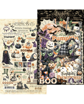 Graphic 45 BOOtiful Greetings Ephemera Set (4503304)