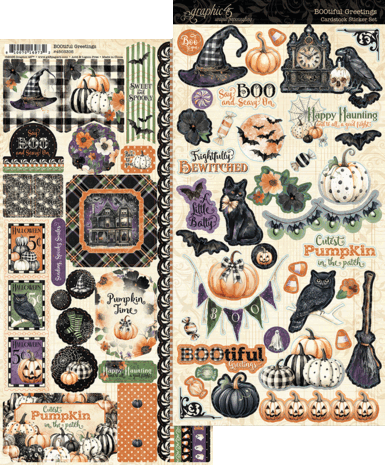 Graphic 45 BOOtiful Greetings Sticker Set (4503305) Graphic 45 BOOtiful Greetings Sticker Set (4503305)