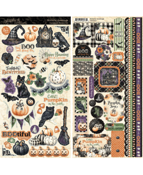 Graphic 45 BOOtiful Greetings Sticker Set (4503305)