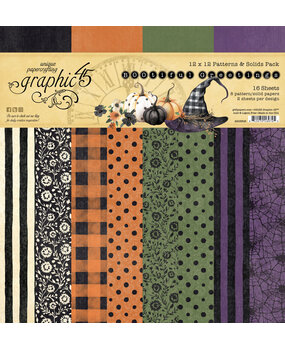 Graphic 45 BOOtiful Greetings 12x12 Inch Patterns & Solids Pack (4503306)