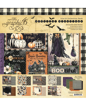 Graphic 45 BOOtiful Greetings 12x12 Inch Collection Pack (4503308) Graphic 45 BOOtiful Greetings 12x12 Inch Collection Pack (4503308)