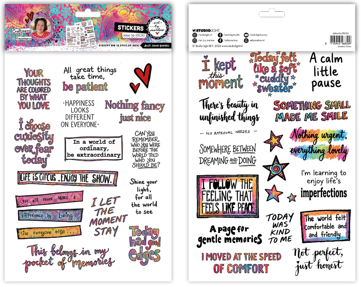 Art By Marlene Just Some Quotes Stickers (ABM-26-STIC85) Art By Marlene Just Some Quotes Stickers (ABM-26-STIC85)
