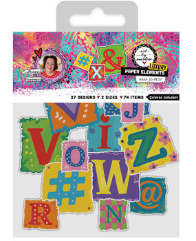Art By Marlene Colored Alphabet Luxury Paper Elements (ABM-26-PE57) Art By Marlene Colored Alphabet Luxury Paper Elements (ABM-26-PE57)
