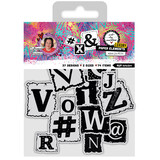 Art By Marlene B&W Alphabet Luxury Paper Elements (ABM-26-PE56)