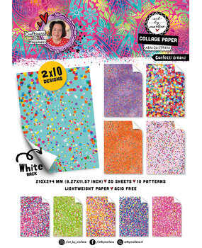 Art By Marlene Confetti Dreams A4 Collage Paper Pad (ABM-26-CPP494)