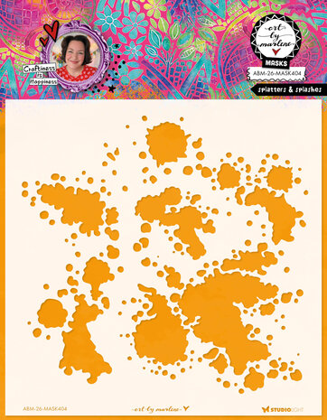 Art By Marlene Splatters & Splashes Mask (ABM-26-MASK404) Art By Marlene Splatters & Splashes Mask (ABM-26-MASK404)