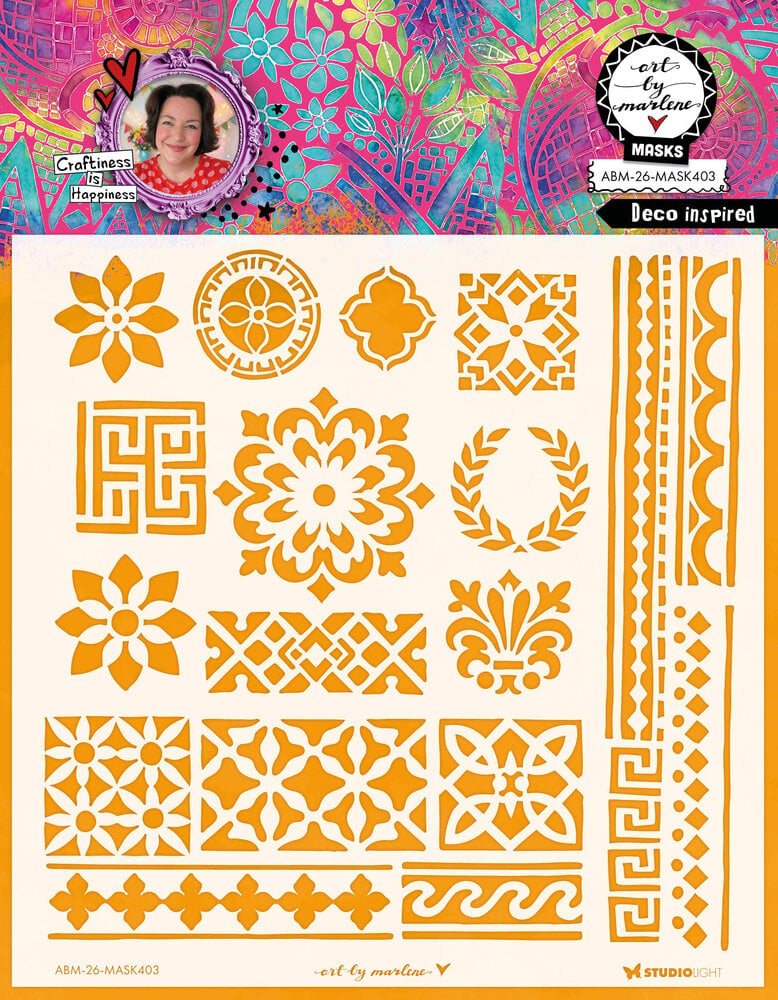 Art By Marlene Deco Inspired Mask (ABM-26-MASK403) Art By Marlene Deco Inspired Mask (ABM-26-MASK403)