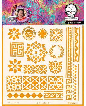 Art By Marlene Deco Inspired Mask (ABM-26-MASK403) Art By Marlene Deco Inspired Mask (ABM-26-MASK403)