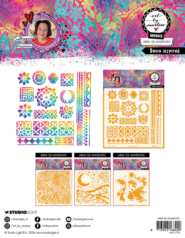 Art By Marlene Deco Inspired Mask (ABM-26-MASK403) Art By Marlene Deco Inspired Mask (ABM-26-MASK403)