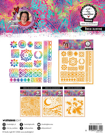 Art By Marlene Deco Inspired Mask (ABM-26-MASK403) Art By Marlene Deco Inspired Mask (ABM-26-MASK403)