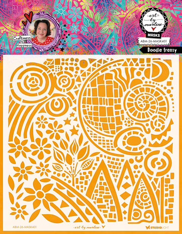 Art By Marlene Doodle Frenzy Mask (ABM-26-MASK401) Art By Marlene Doodle Frenzy Mask (ABM-26-MASK401)