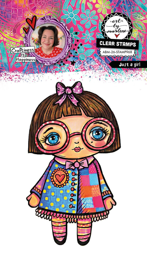 Art By Marlene Just a Girl Clear Stamp (ABM-26-STAMP968) Art By Marlene Just a Girl Clear Stamp (ABM-26-STAMP968)