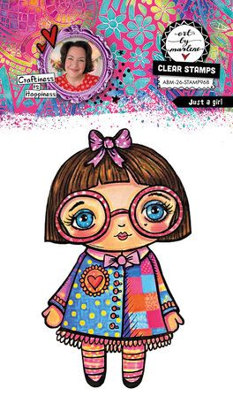 Art By Marlene Just a Girl Clear Stamp (ABM-26-STAMP968) Art By Marlene Just a Girl Clear Stamp (ABM-26-STAMP968)