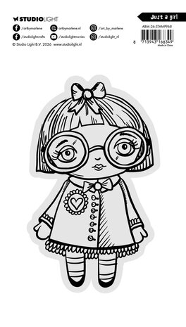 Art By Marlene Just a Girl Clear Stamp (ABM-26-STAMP968) Art By Marlene Just a Girl Clear Stamp (ABM-26-STAMP968)